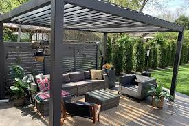 Pergolas with Roofs That Work with Outdoor Kitchens