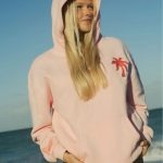 ff Pink Palm Puff Hoodie Perfect For Winter Fashion